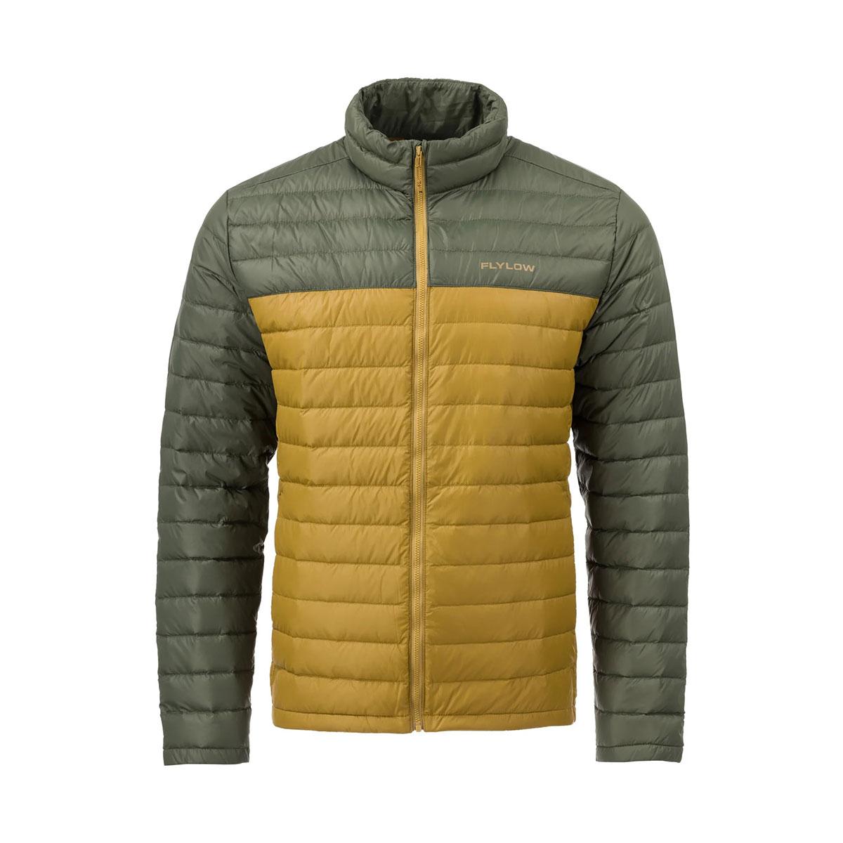 Flylow General's Down Sweater Men's in Rye Evergreen